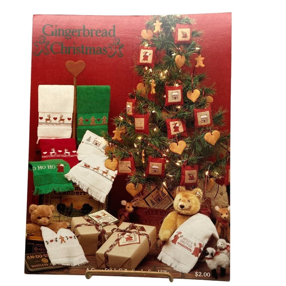 Vintage Cross Stitch Patterns, Gingerbread Christmas, Sue Hillis Designs 1987